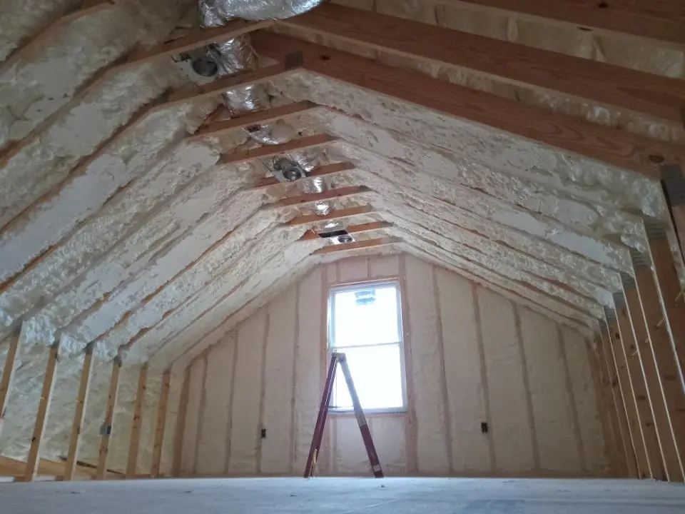 Spray foam roofing application for Crawl Space Insulation project in Smyrna